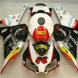 White & Red Honda CBR1000RR Motorcycle Fairings(2006-2007)