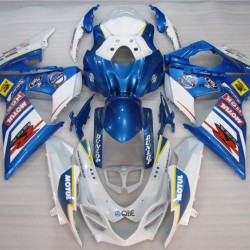 Suzuki GSXR1000 Blue & White Motorcycle Fairings(2009-2016)