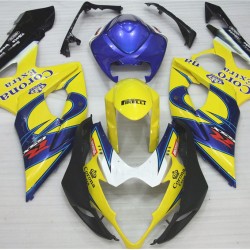 Suzuki GSXR1000 Yellow & Blue Motorcycle Fairings(2005-2006)
