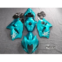 Suzuki Hayabusa GSXR1300R Customized Blue Motorcycle Fairings with full tank cover(1997-2007)