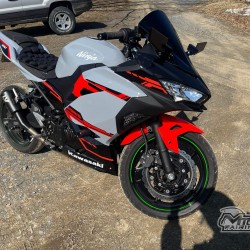 Kawasaki Ninja 400 Nardo Grey Motorcycle fairings (2017-2023)