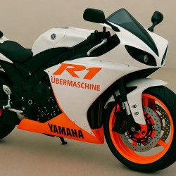 Neon Orange Motorcycle Fairings For Yamaha YZF R1(full tank cover)(2012-2014)