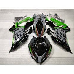 Customized Green& Grey Kawasaki Ninja 400 Motorcycle fairings(2017-2023)
