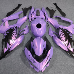 Chameleon Purple/Pink Shark Mouth Fairings for Kawasaki Ninja400(2017-2023)