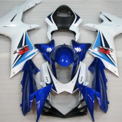 White & Blue Suzuki GSXR600 750 K11 Motorcycle Fairings(2011-2022)