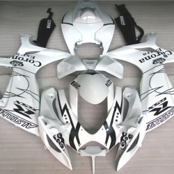 White Suzuki GSXR600 750 K6 Motorcycle Fairings(2006-2007)