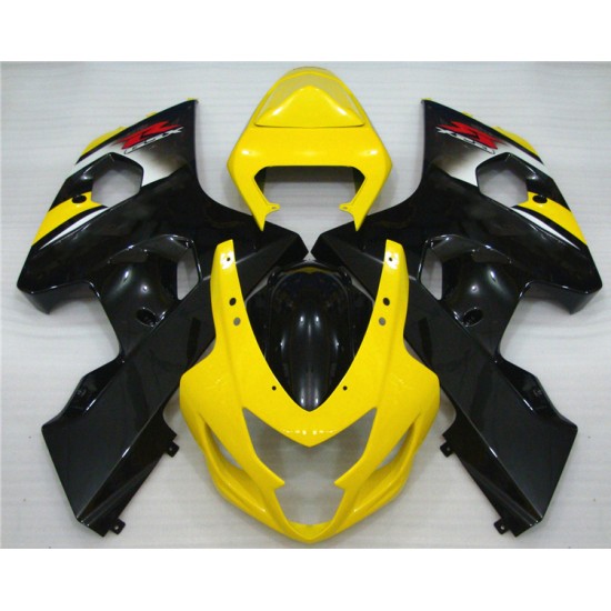 Yellow & Black Suzuki GSXR600 750 K4 Motorcycle Fairings(2004-2005)