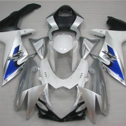 White & Silver Suzuki GSXR600 750 K11 Motorcycle Fairings(2011-2022)
