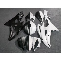 Matte Black/White Fairings For Yamaha YZF R6 Motorcycle (2008-2016)