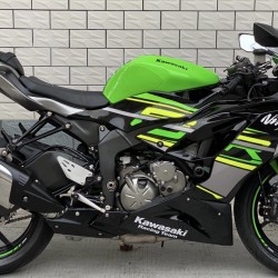 Kawasaki Ninja ZX6R Black & Green Motorcycle Fairing（full tanak cover)(2019-2023)